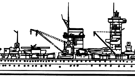 Корабль DKM Admiral Scheer [(Pocket Battleship) (1938) - чертежи, габариты, рисунки
